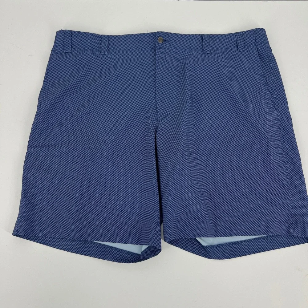 Callaway Mens Golf Shorts Blue Micro Dot Pattern Performance Stretch Size 42‎